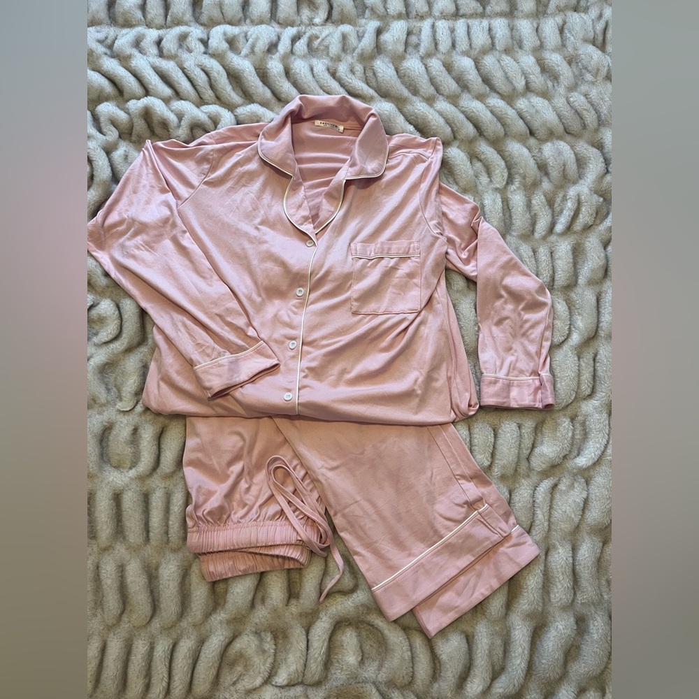 Ekouaer Pink Women's Pajama Set